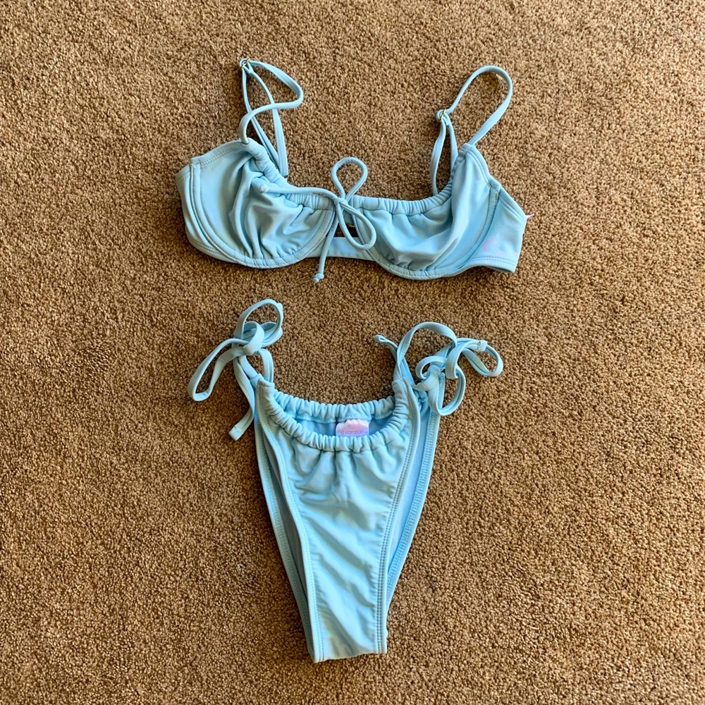 Xhilaration Light Blue Bikini Set